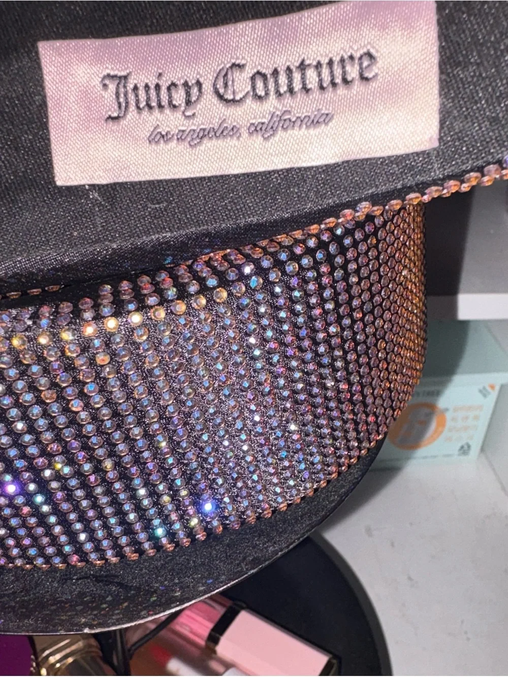 Juicy Couture Purple multi color Crystal Padded Headband